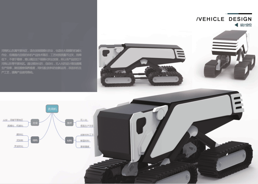 Modular design，modularization，Locomotive design，Agricultural vehicle design，machine design，