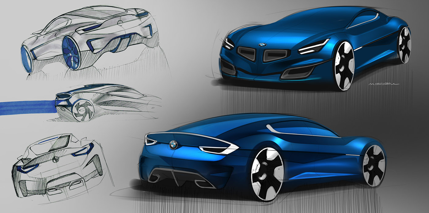 sketch，traffic，vehicle，automobile，Konrad Cholewka，