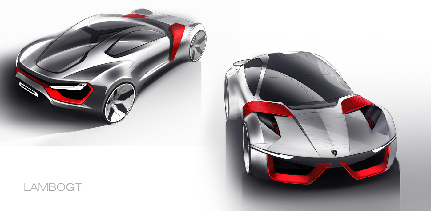 sketch，traffic，vehicle，automobile，Konrad Cholewka，