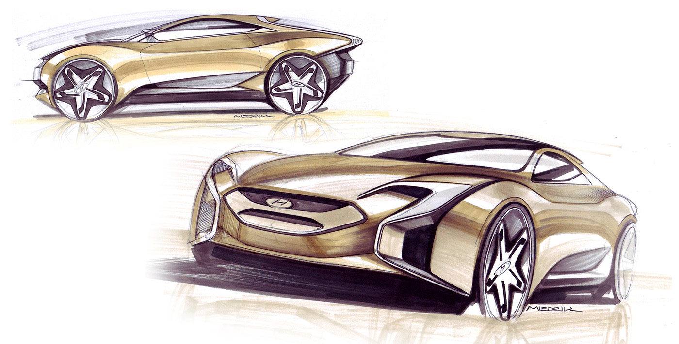 sketch，traffic，vehicle，automobile，Konrad Cholewka，