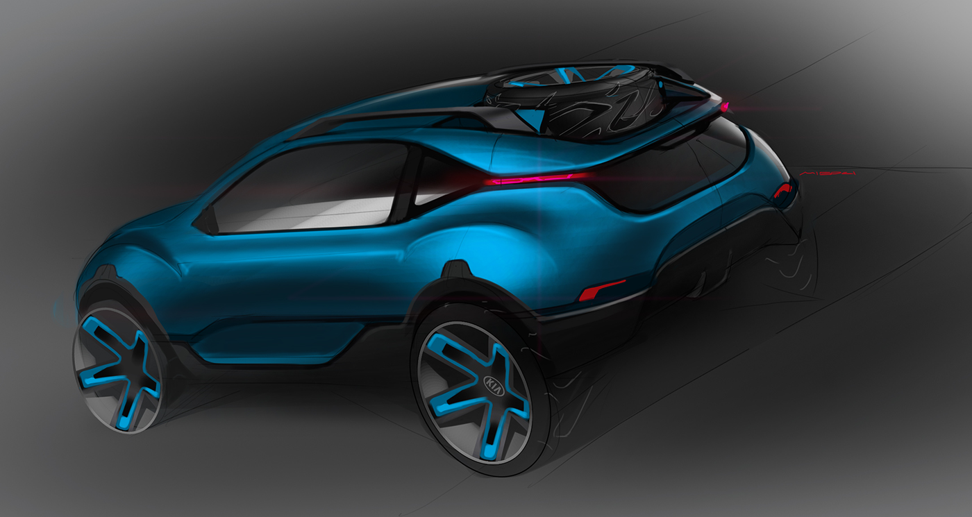 sketch，traffic，vehicle，automobile，Konrad Cholewka，