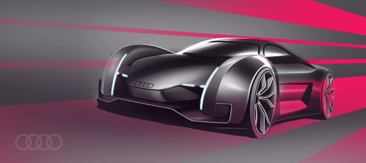 sketch，traffic，vehicle，automobile，Konrad Cholewka，