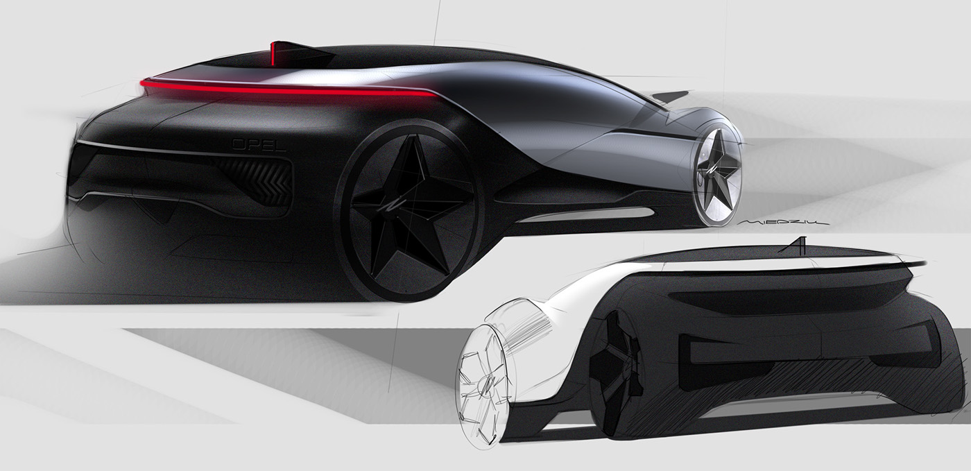 sketch，traffic，vehicle，automobile，Konrad Cholewka，