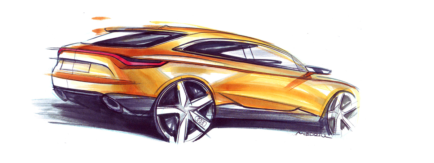 sketch，traffic，vehicle，automobile，Konrad Cholewka，