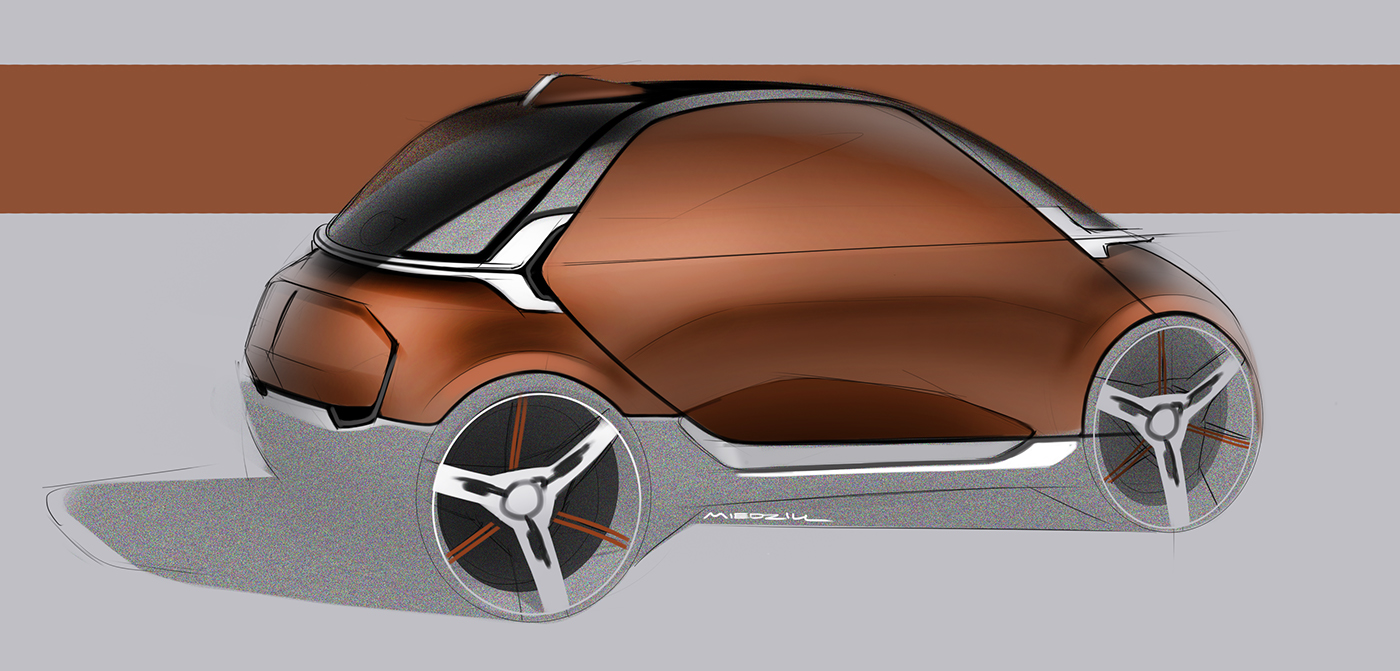 sketch，traffic，vehicle，automobile，Konrad Cholewka，