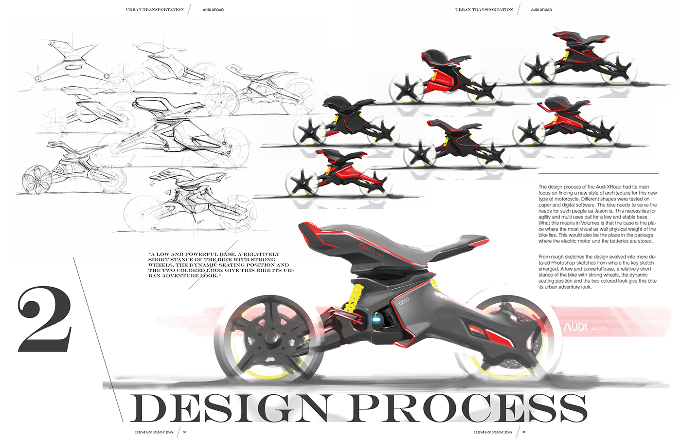 conceptual design，audi，motorcycle，