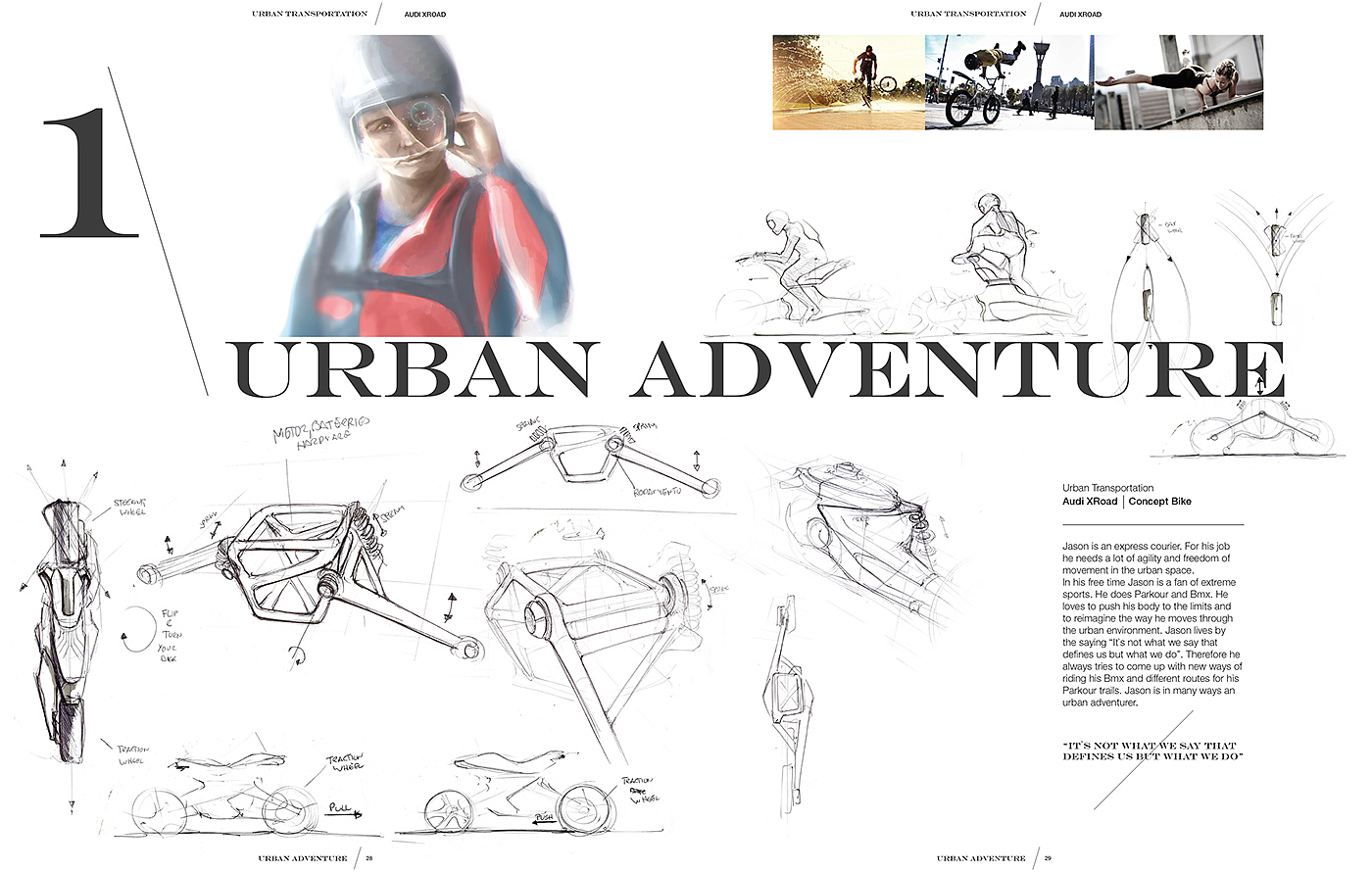 conceptual design，audi，motorcycle，
