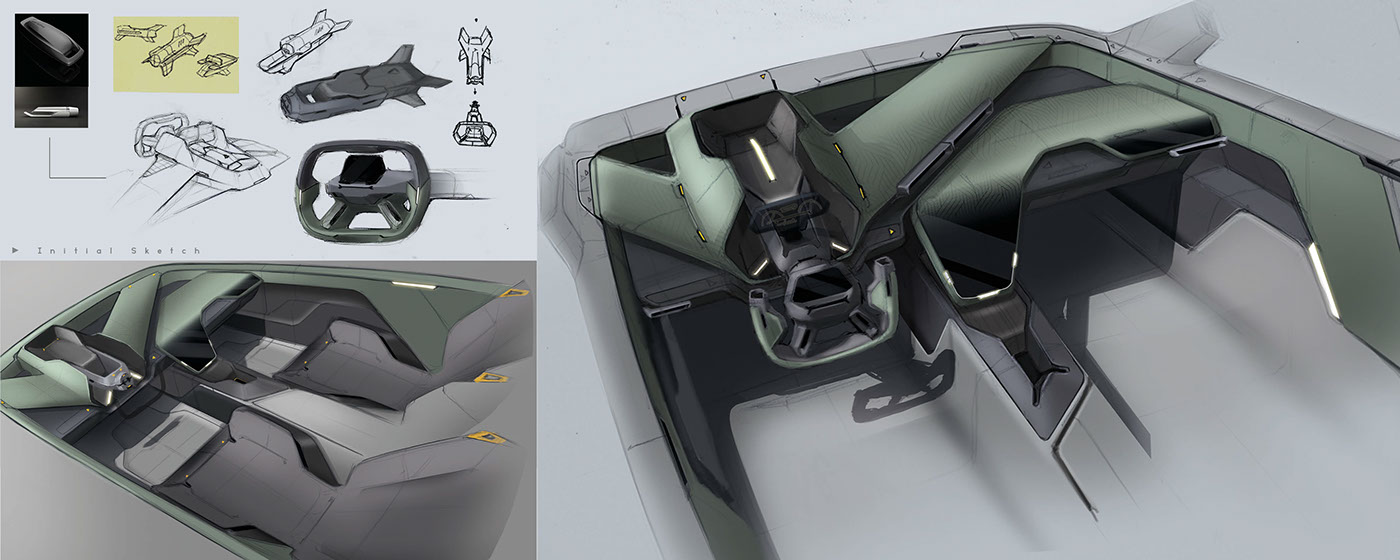 jeep，Hand drawn，automobile，