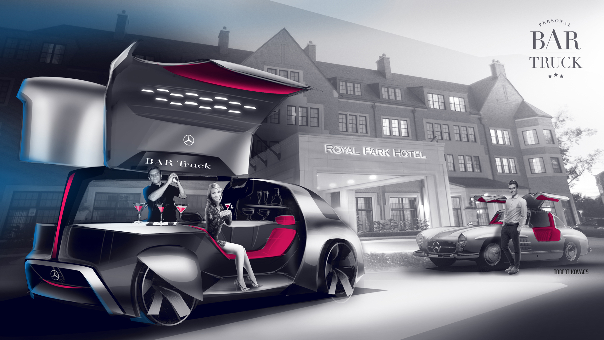 concept，BAR Truck，Car bar，bar，