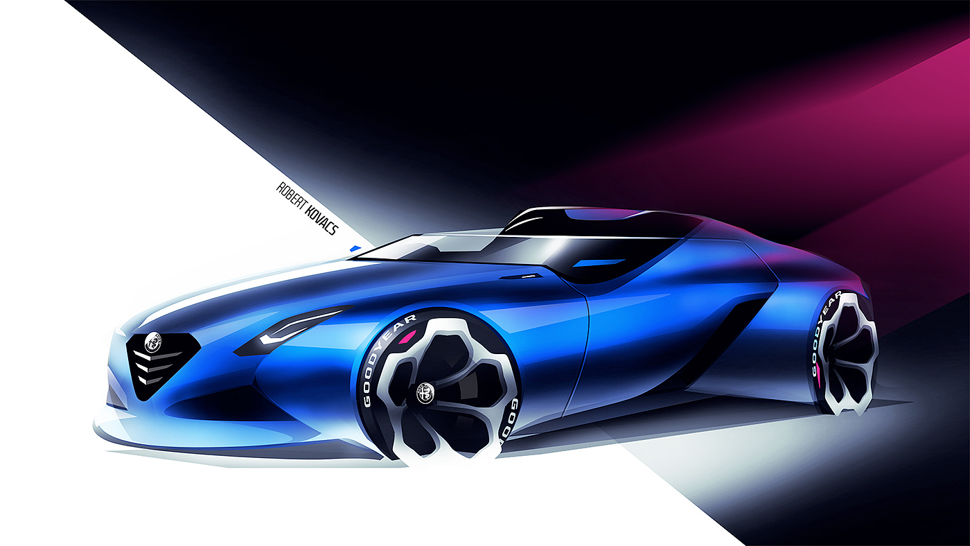 Hand drawn，sketch，automobile，design sketch，