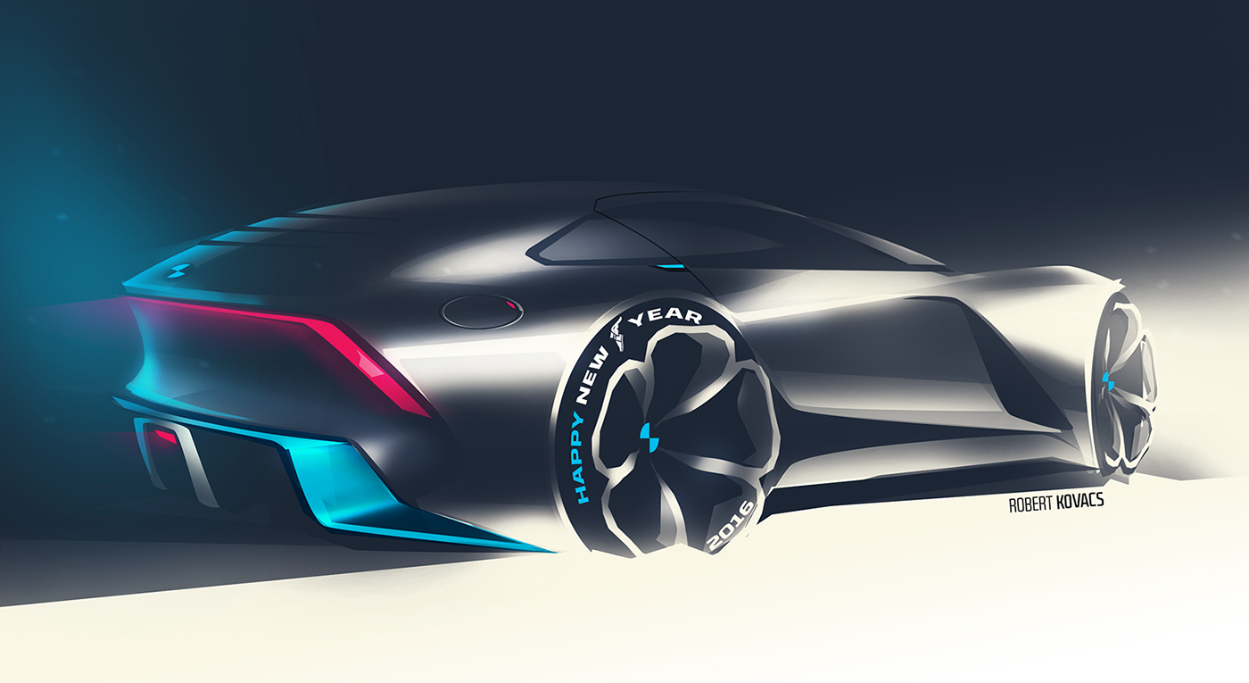 Hand drawn，sketch，automobile，design sketch，