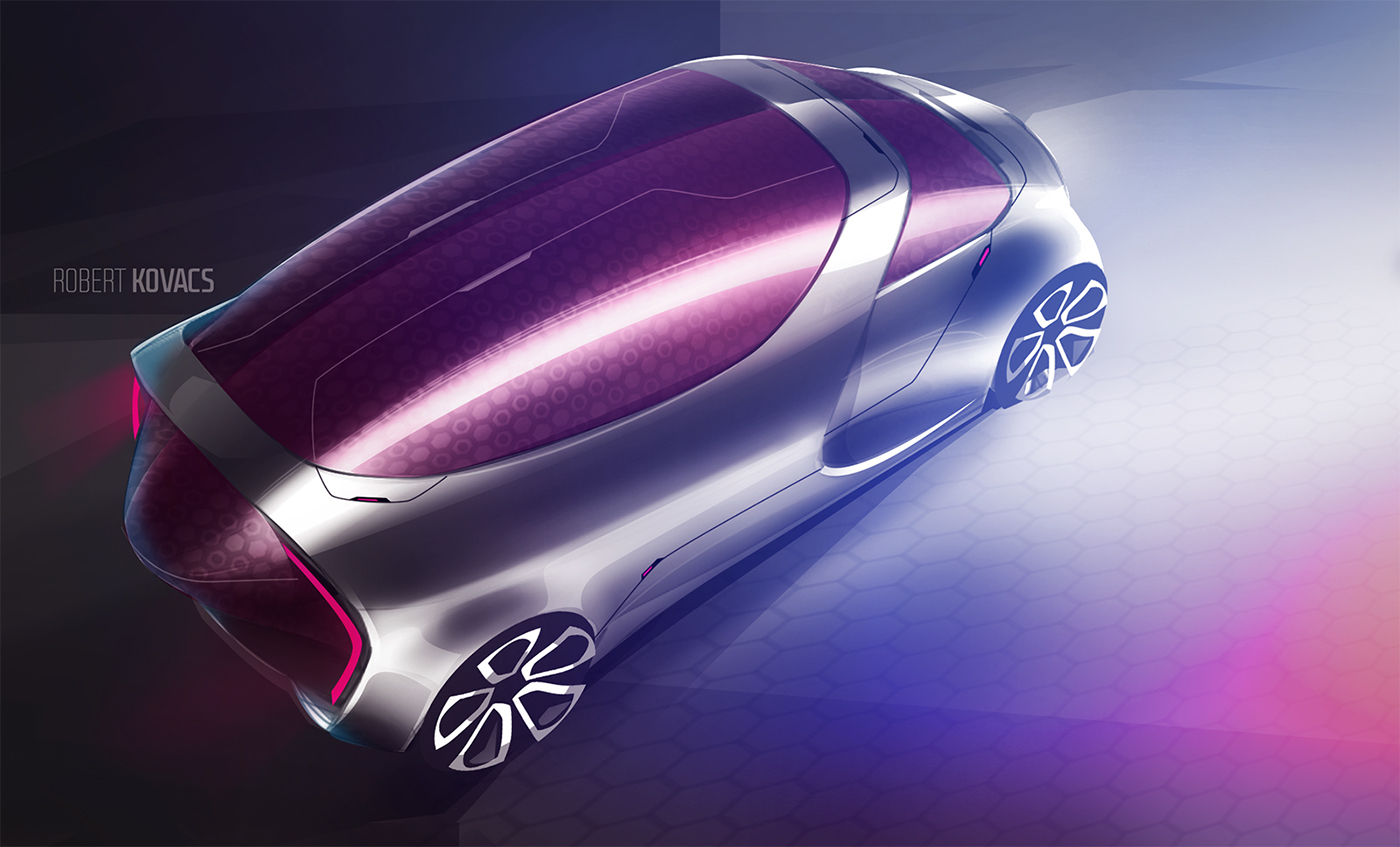 Hand drawn，sketch，automobile，design sketch，