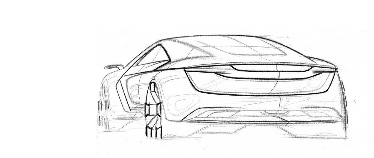 Vehicle design，Automobile exterior decoration design，Automobile design，Advanced rendering，Ubee ，Hand drawn car，