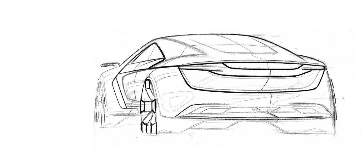 Vehicle design，Automobile exterior decoration design，Automobile design，Advanced rendering，Ubee ，Hand drawn car，