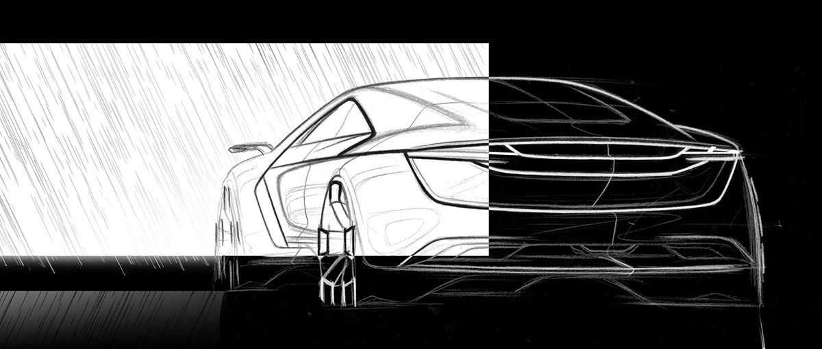 Vehicle design，Automobile exterior decoration design，Automobile design，Advanced rendering，Ubee ，Hand drawn car，