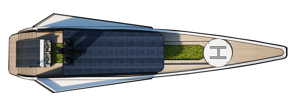 solar energy，concept，yacht，
