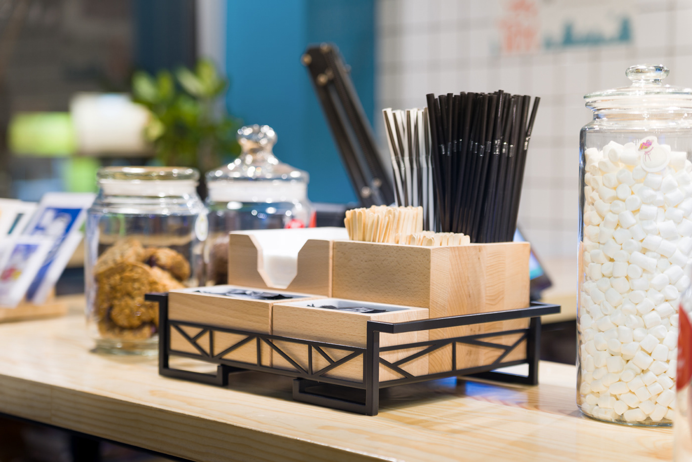 Coffee rack，storage box，Central European style，