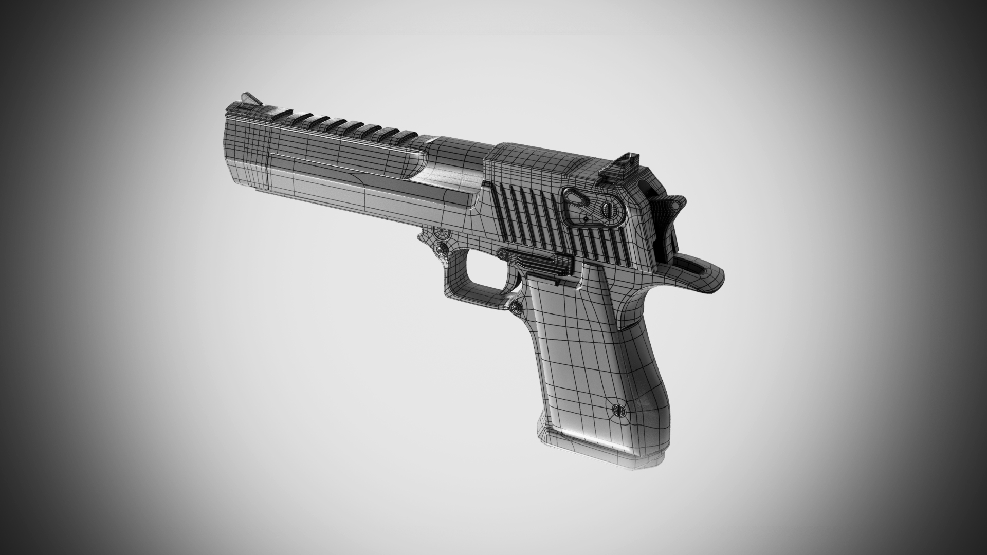 Desert Eagle，modeling，digitization，Pistol，