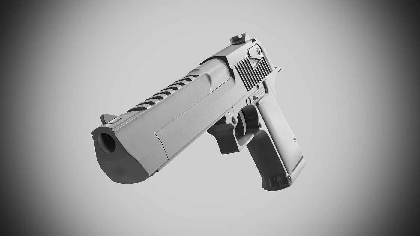 Desert Eagle，建模，数字化，手枪，