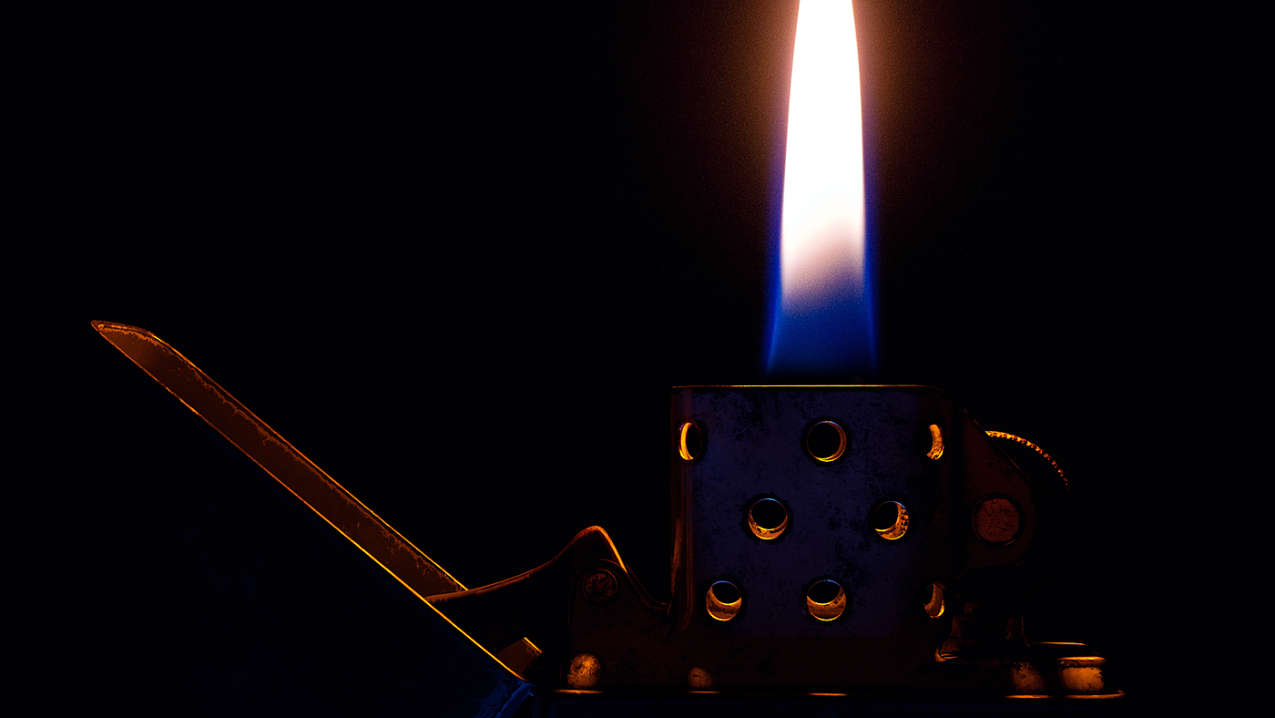 Zippo，black，lighter，Friend Thursday，