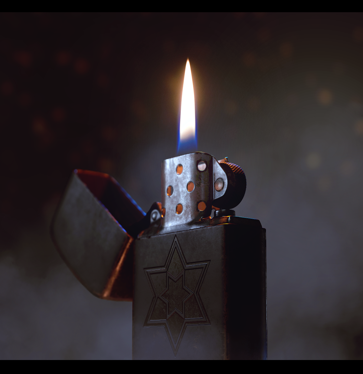 Zippo，black，lighter，Friend Thursday，