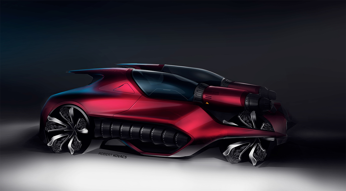 Random Car，PS tutorial，Automobile renderings，