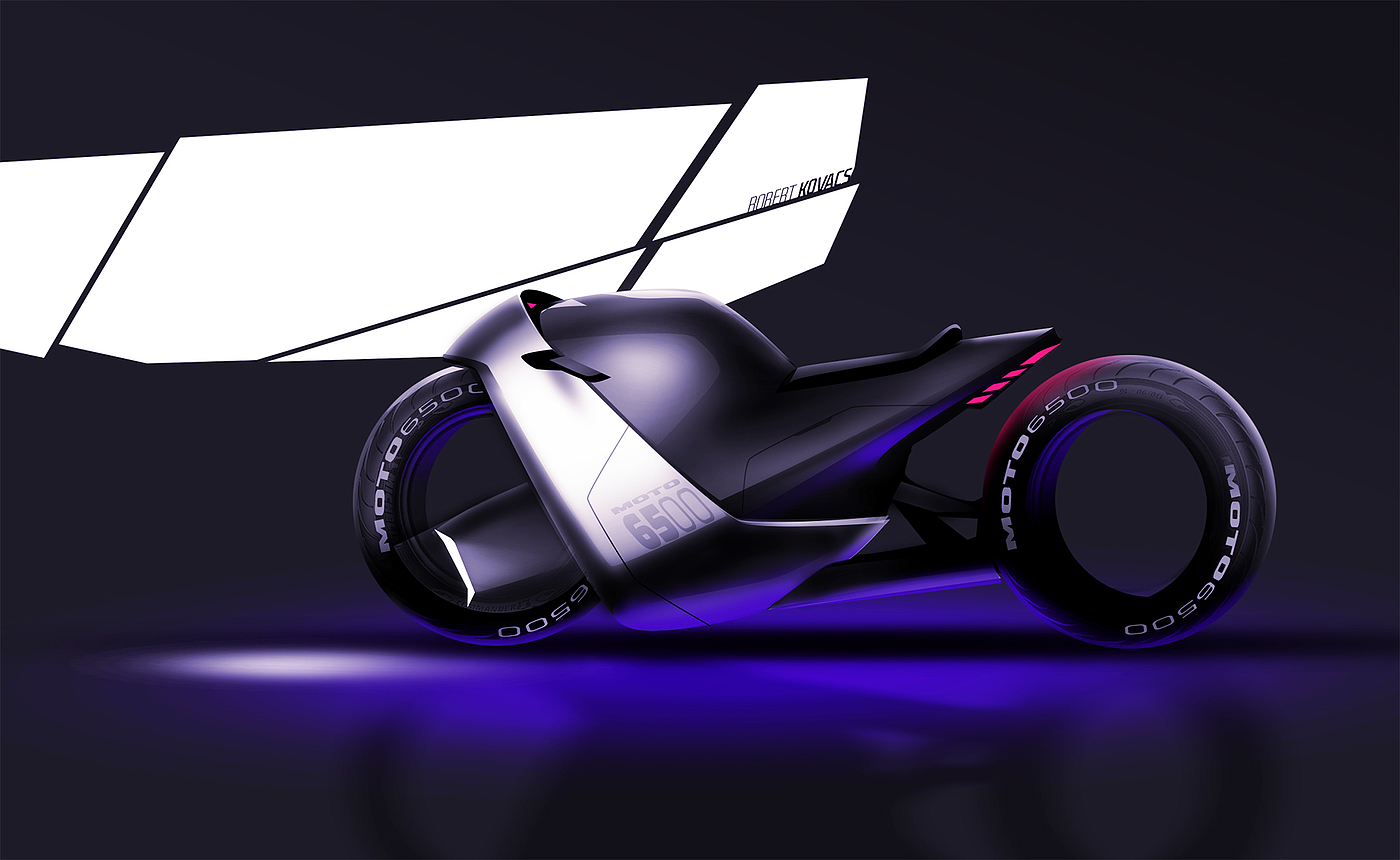 Rendering of motorcycle，PS tutorial，Motorcycle 6500，