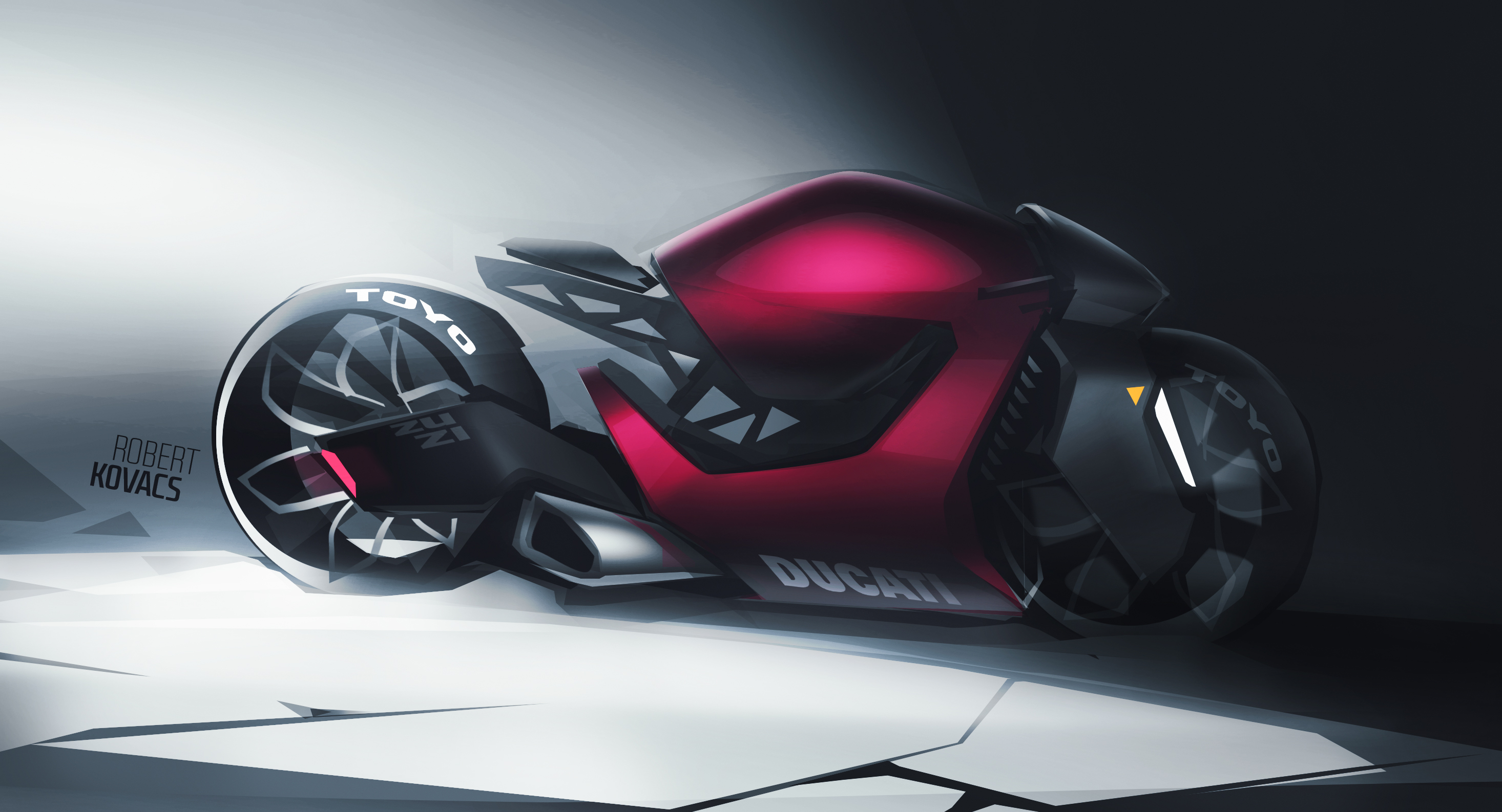 Motorcycle renderings，Automobile renderings，PS tutorial，