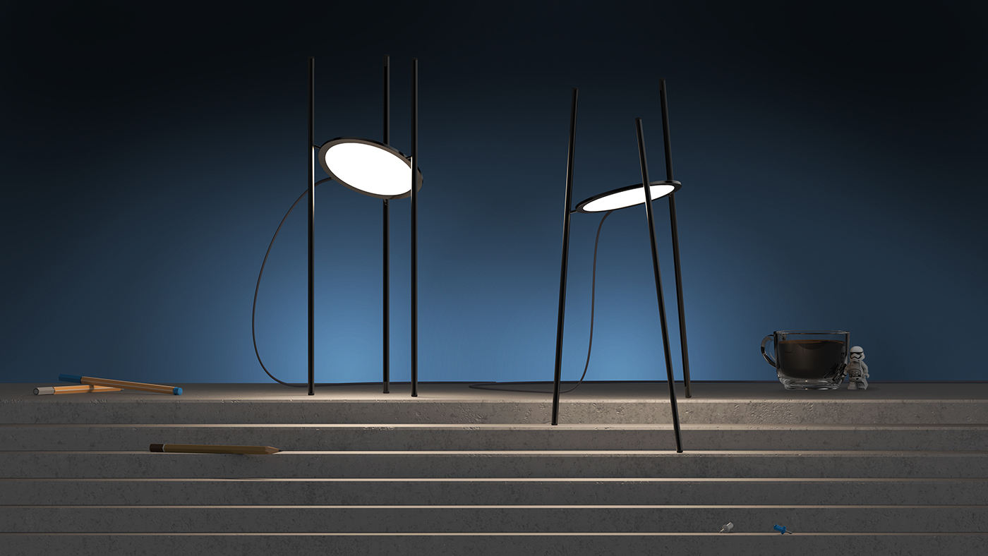 Martians，Desk lamp，OLED，Lighting，lighting，Igor Lobanov，