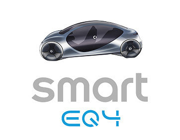 vehicle，Electric car，Smart EQ4，Benz，