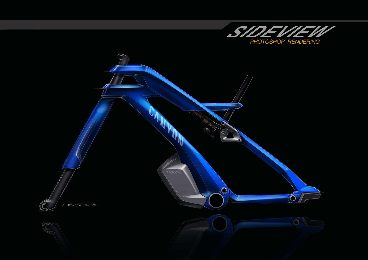 industrial design，Mountain Bike，Bicycle frame，