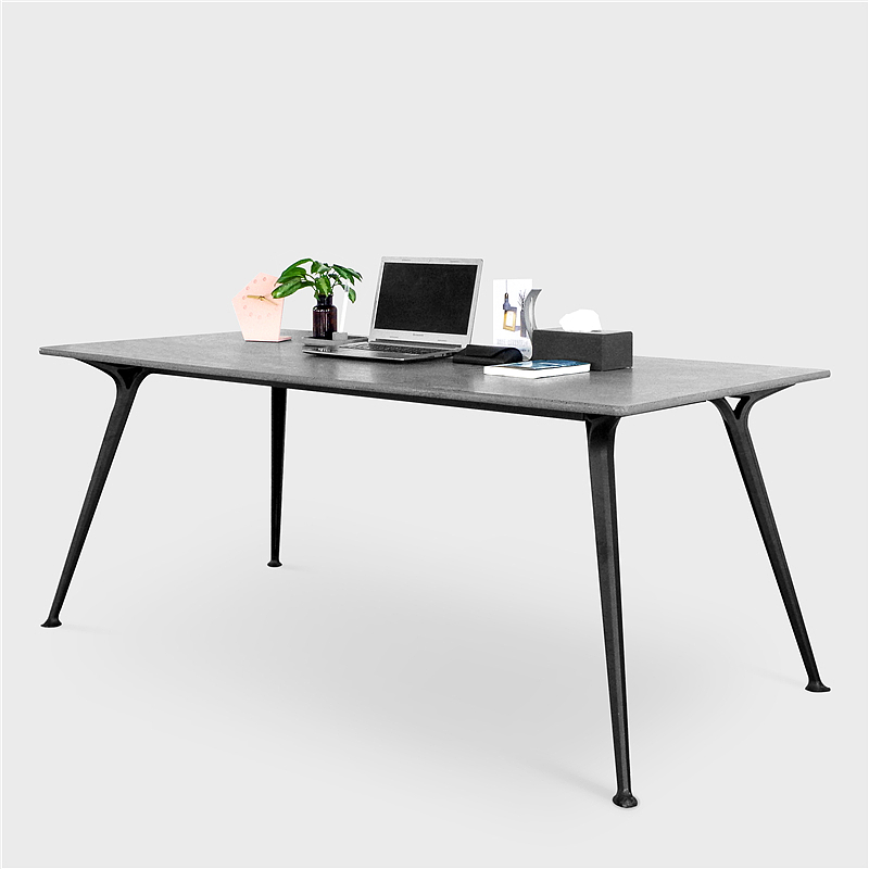 Simple long table，Modern dining table，desk，Cement desktop，New Chinese family dining table，desk，