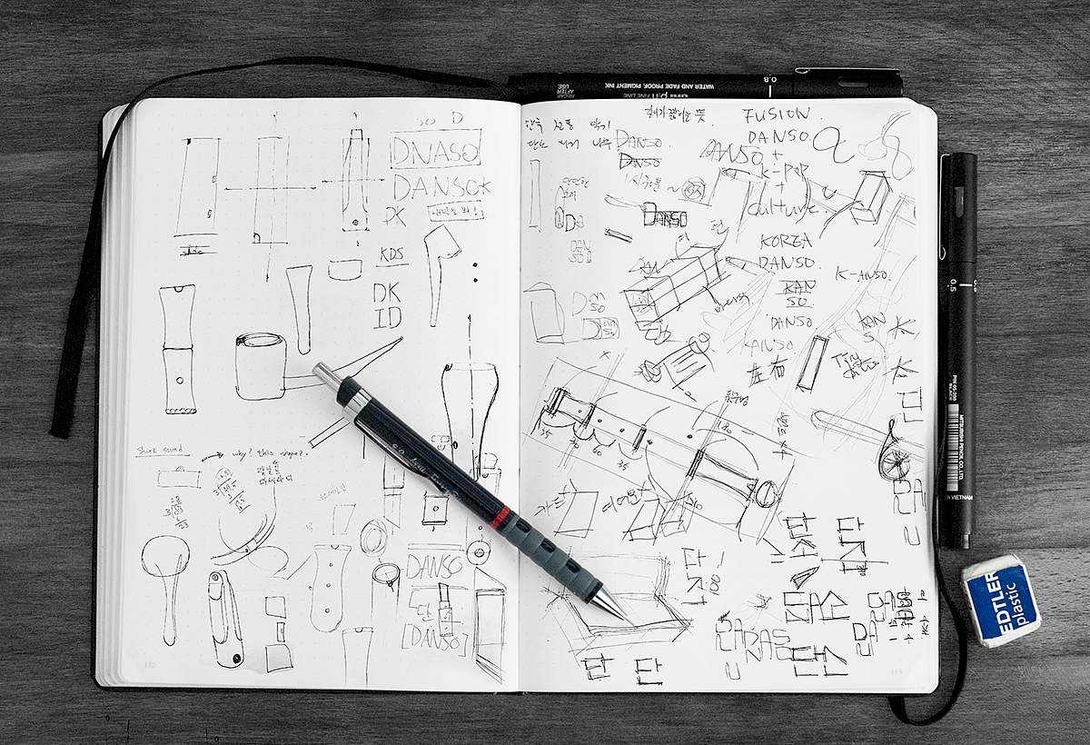 DANSO，Musical Instruments，product design，Traditional Korean musical instruments，
