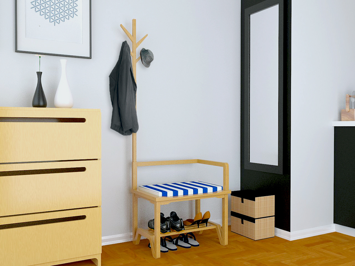 coat hanger，BESCH，wooden ，furniture，Dan Chua，