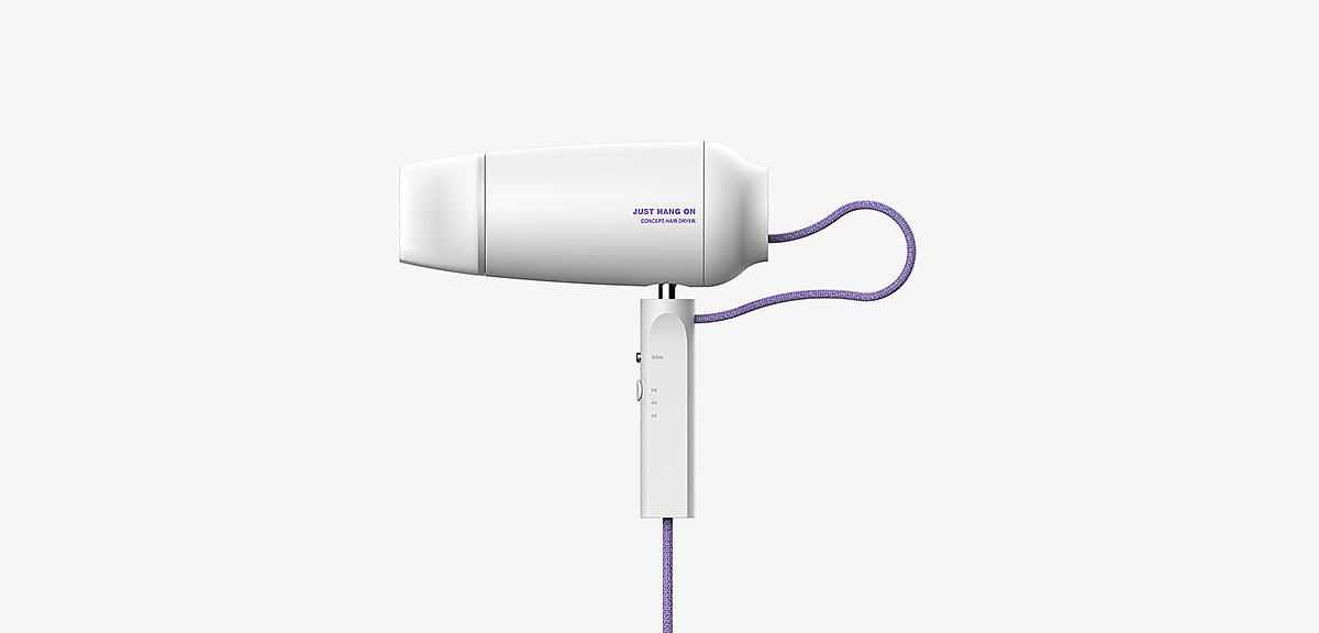 Himade Award，JUST HANG ON，suspension，wire，Bare，household electrical appliances，hair drier，Hyunseok Kang，