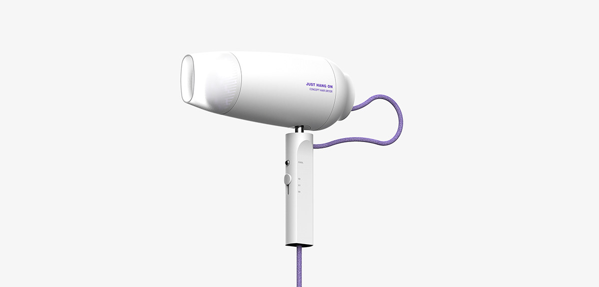 Himade Award，JUST HANG ON，suspension，wire，Bare，household electrical appliances，hair drier，Hyunseok Kang，