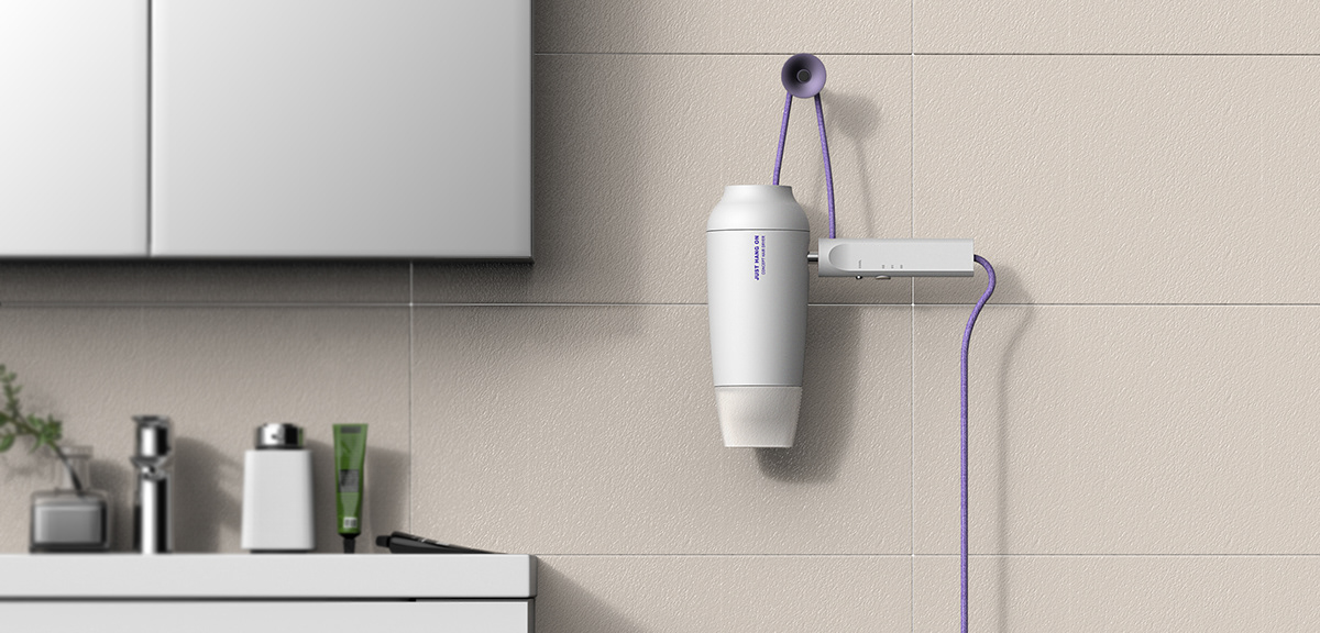 Himade Award，JUST HANG ON，suspension，wire，Bare，household electrical appliances，hair drier，Hyunseok Kang，