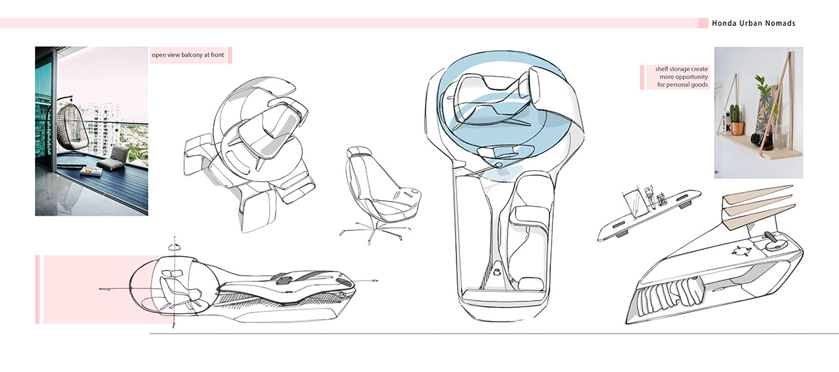 product design，honda，Urban Nomads，Honda，