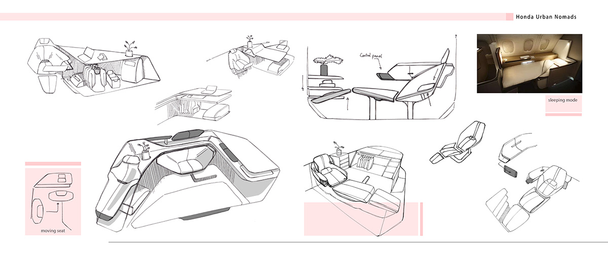 product design，honda，Urban Nomads，Honda，