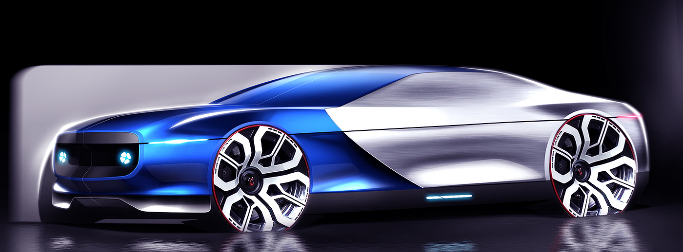 Automatic design，automobile，a design chart，illustration，Render，vehicle，