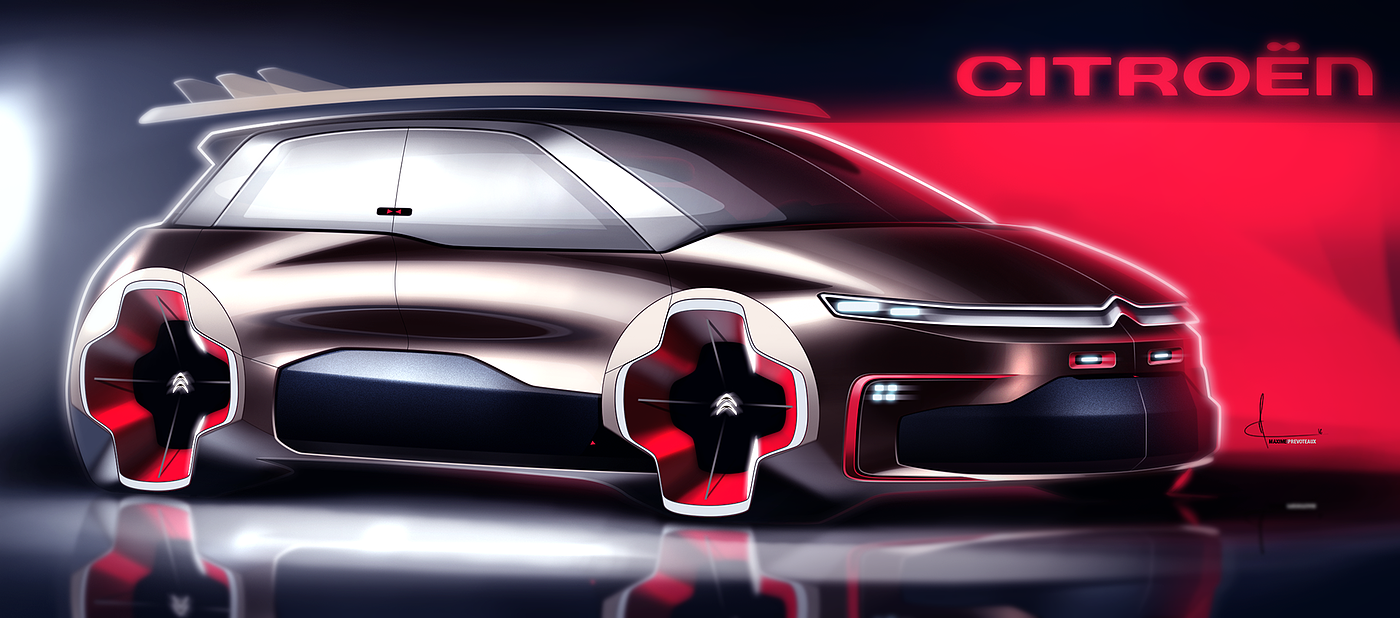 Automatic design，automobile，a design chart，illustration，Render，vehicle，