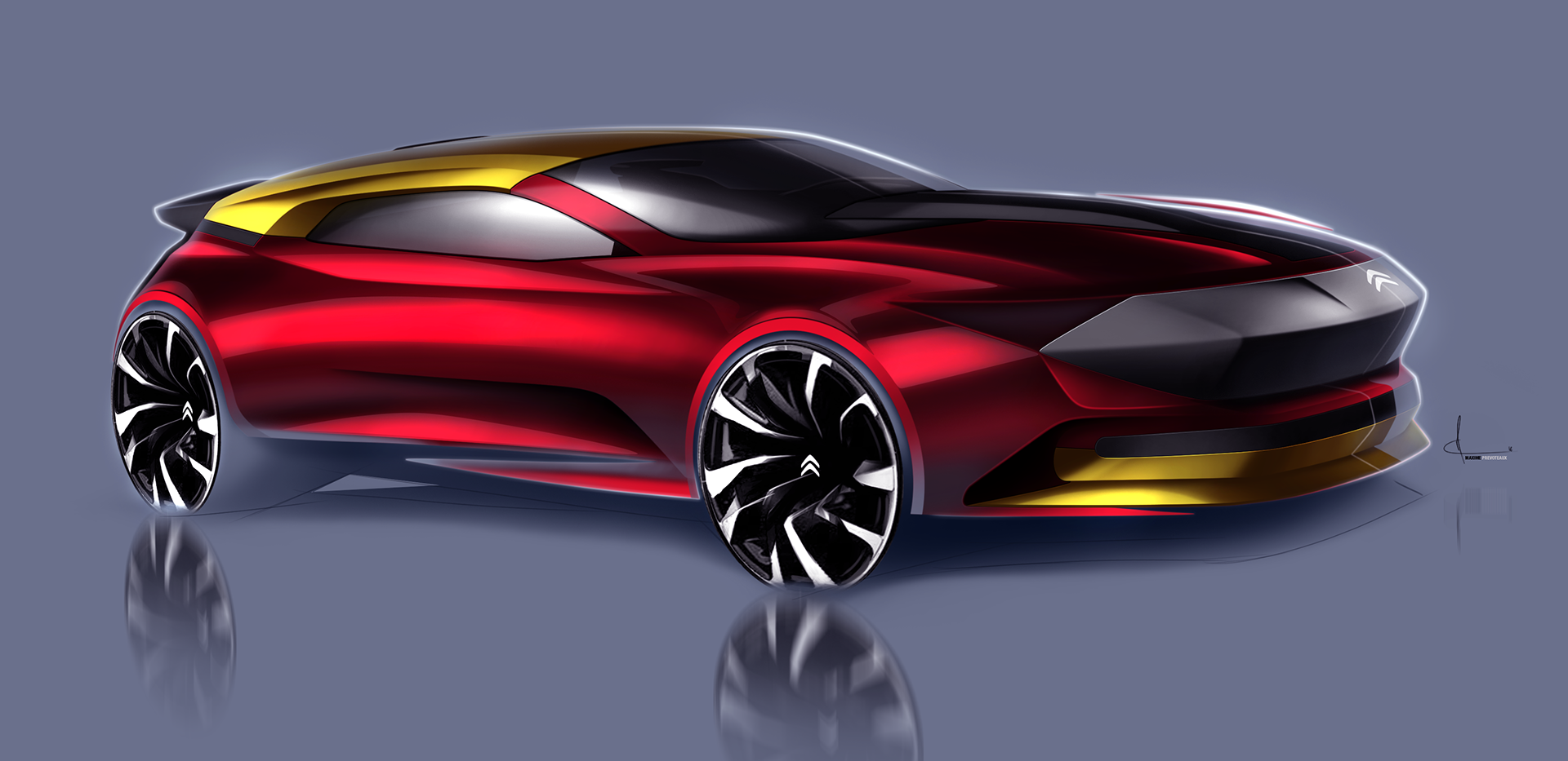 Automatic design，automobile，a design chart，illustration，Render，vehicle，