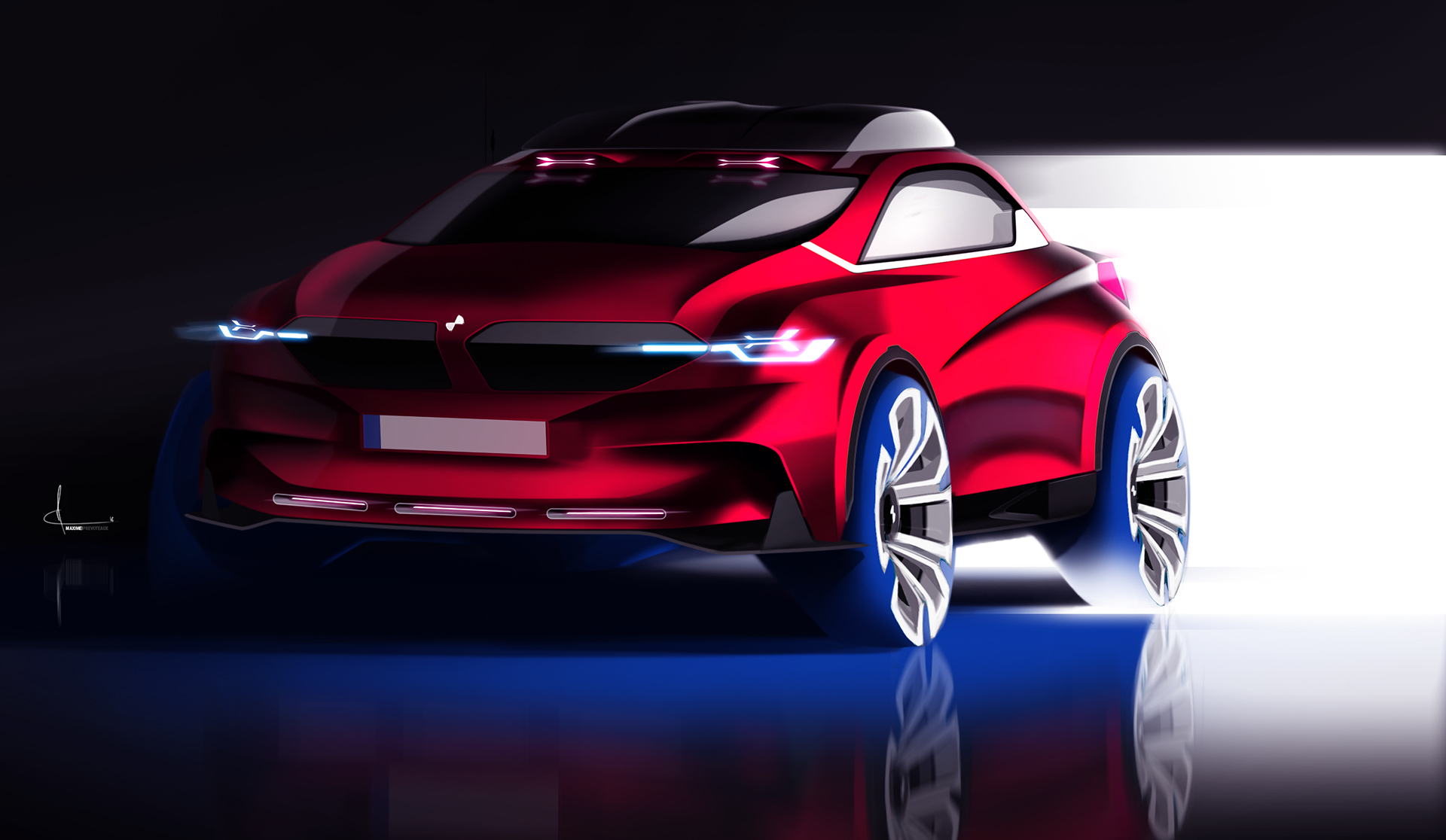 Automatic design，automobile，a design chart，illustration，Render，vehicle，