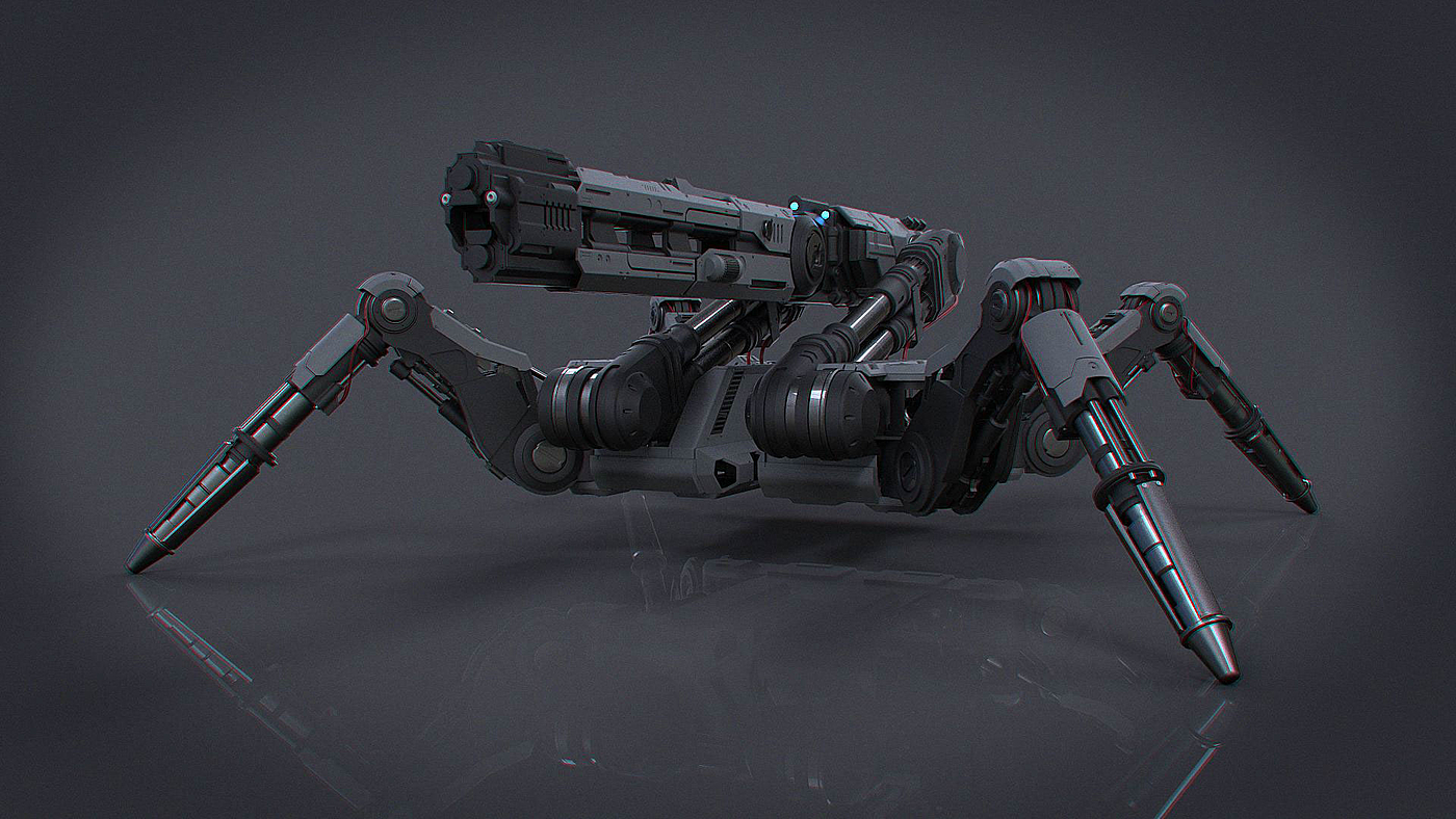 Scene design，Reptile UAV，Mechanics，Render，modeling，