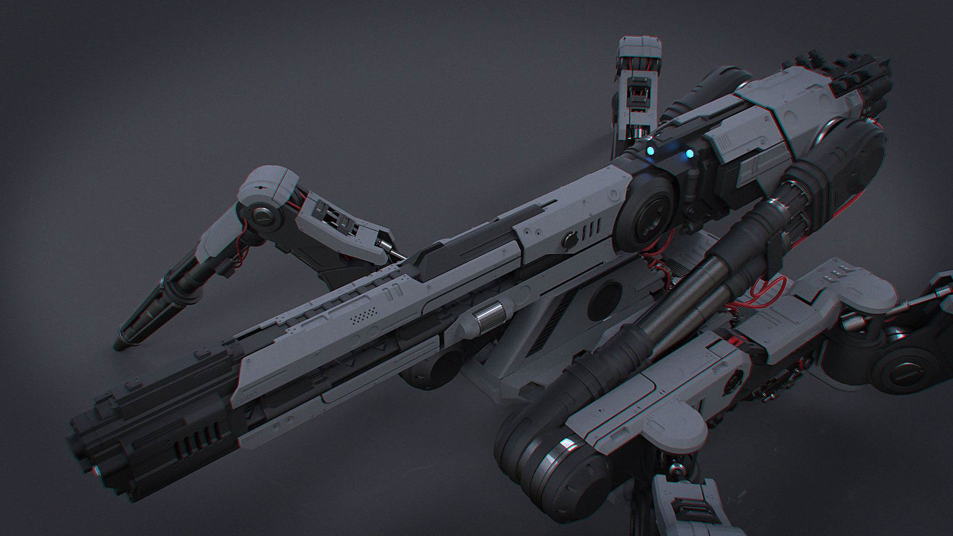 Scene design，Reptile UAV，Mechanics，Render，modeling，