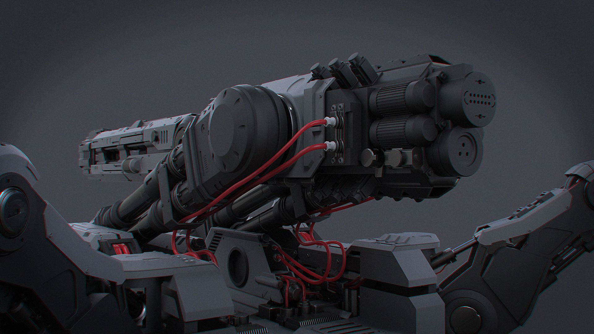 Scene design，Reptile UAV，Mechanics，Render，modeling，