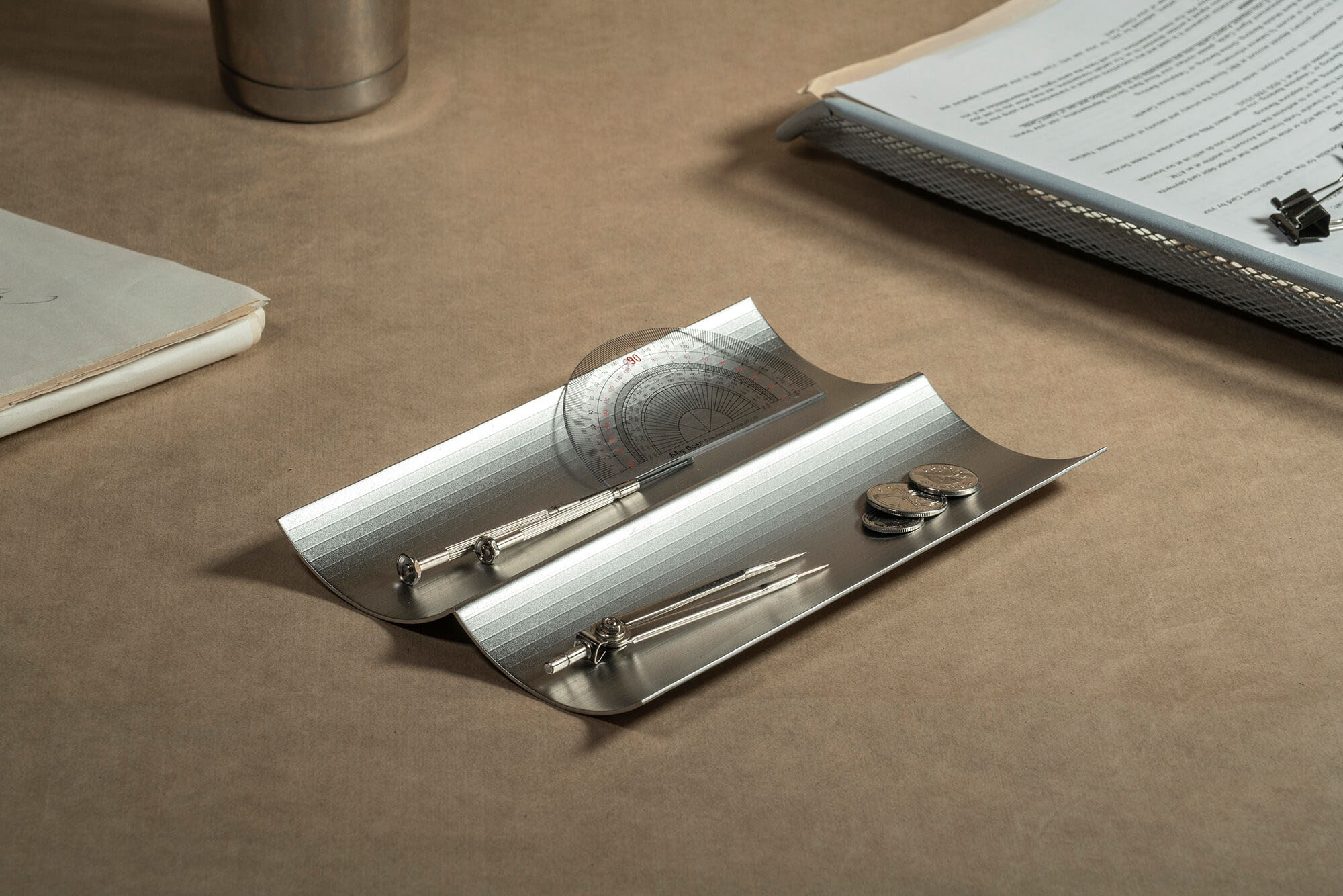 w，Aluminium，Tray，