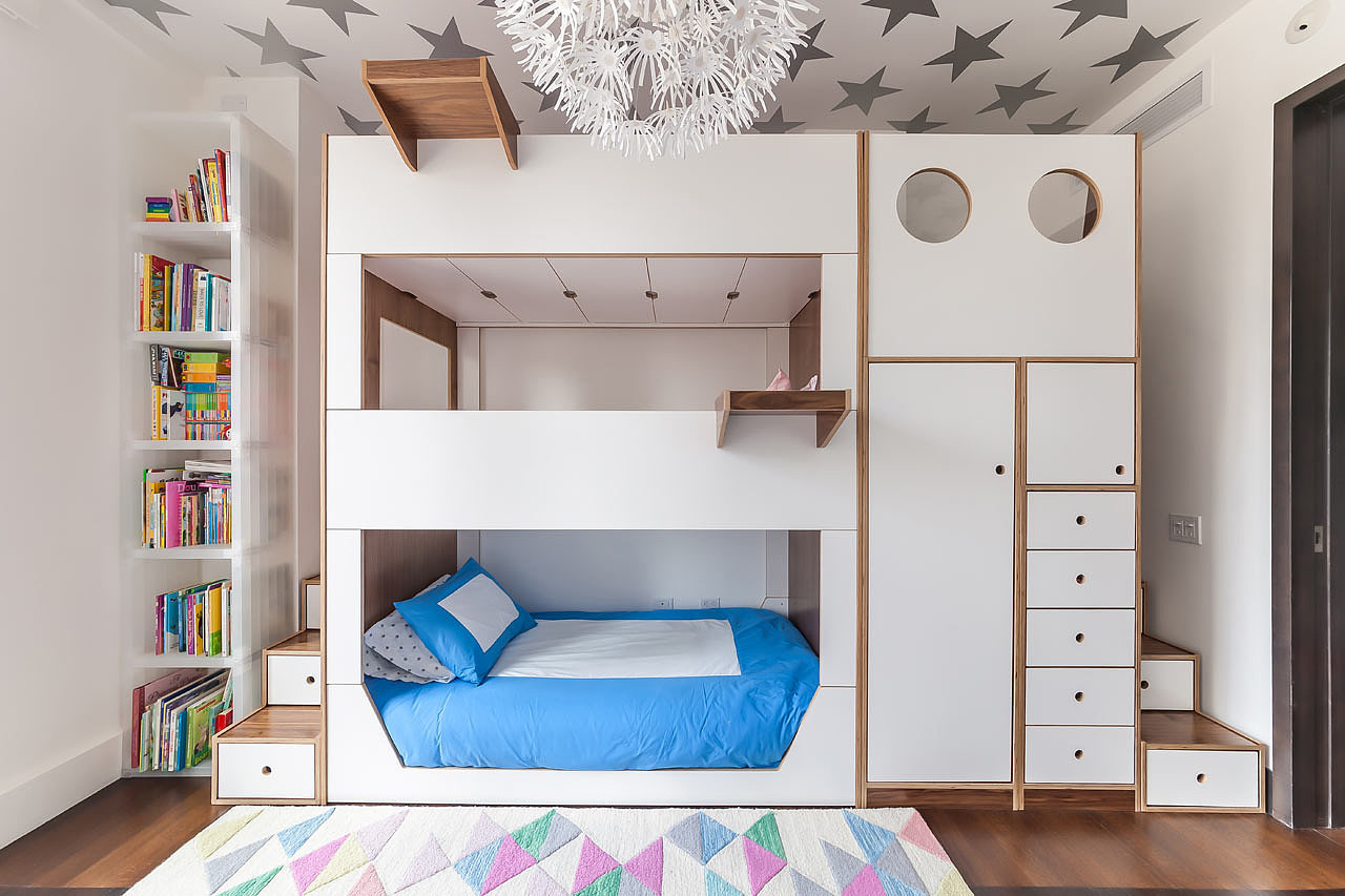 Home Kids，children，double-deck bed，