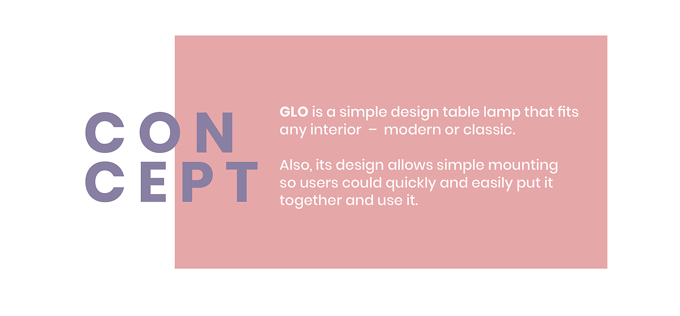 Simplicity，Desk lamp，product design，
