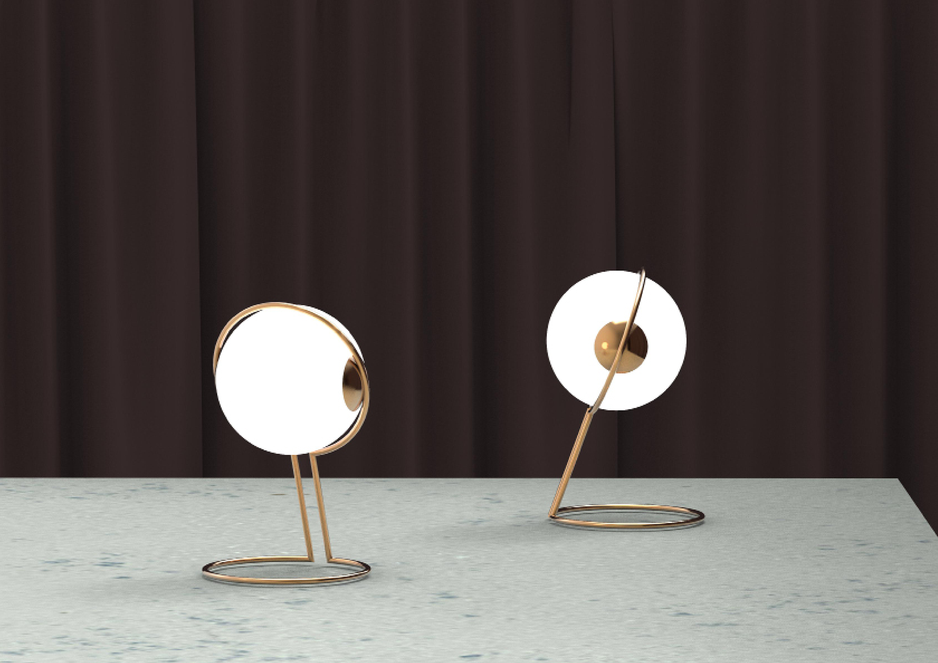 Simplicity，Desk lamp，product design，